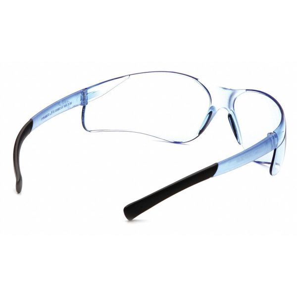 Safety Glasses, Traditional Blue Polycarbonate Lens, Scratch-Resistant
