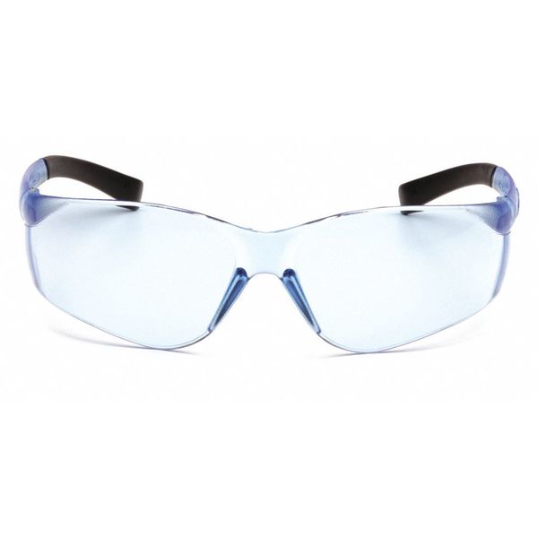 Safety Glasses, Traditional Blue Polycarbonate Lens, Scratch-Resistant