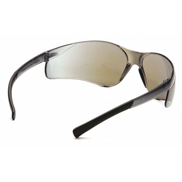 Safety Glasses, Traditional Blue Mirror Polycarbonate Lens, Scratch-Resistant