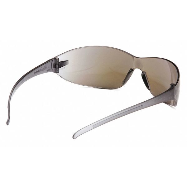Safety Glasses, Traditional Blue Mirror Polycarbonate Lens, Scratch-Resistant