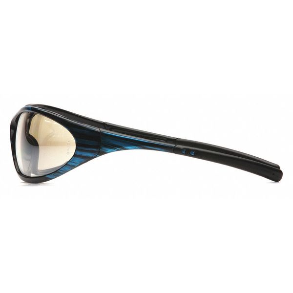 Safety Glasses, Traditional Gray Mirror Polycarbonate Lens, Scratch-Resistant