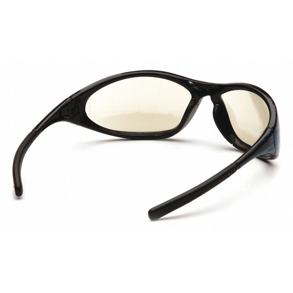 Safety Glasses, Traditional Gray Mirror Polycarbonate Lens, Scratch-Resistant