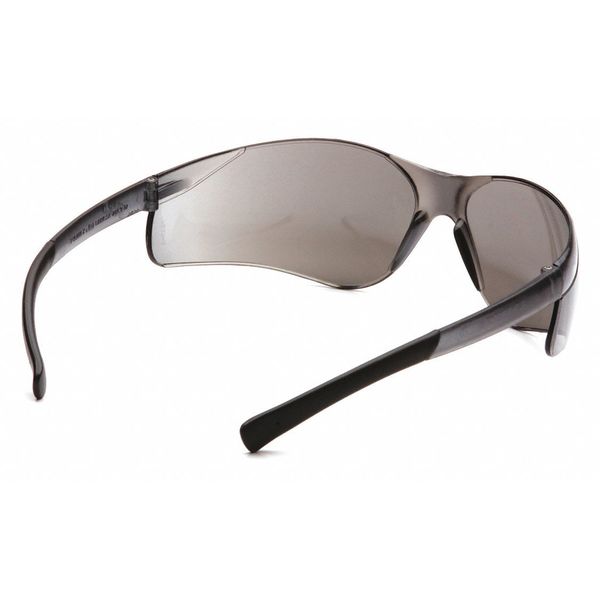 Safety Glasses, Traditional Silver Mirror Polycarbonate Lens, Scratch-Resistant