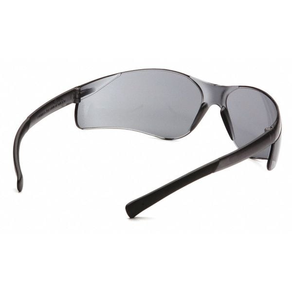Safety Glasses, Traditional Gray Polycarbonate Lens, Anti-Fog