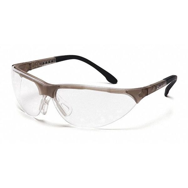 Safety Glasses, Wraparound Clear Polycarbonate Lens, Anti-Fog, Scratch-Resistant