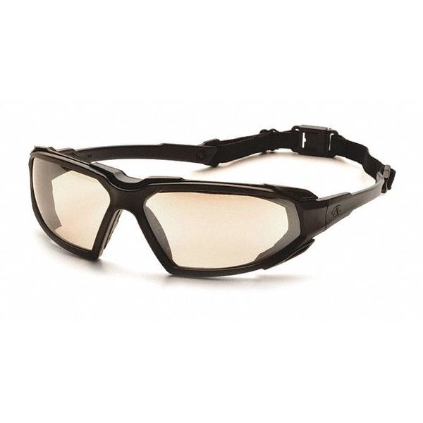 Safety Glasses, Wraparound I/O Mirror Polycarbonate Lens, Anti-Fog, Scratch-Resistant