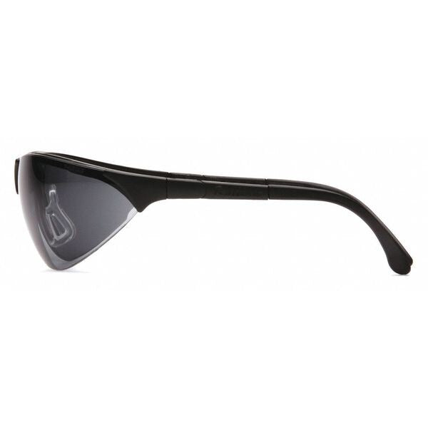 Safety Glasses, Traditional Gray Polycarbonate Lens, Anti-Fog, Scratch-Resistant