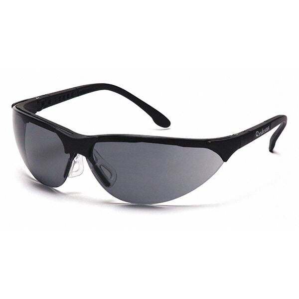 Safety Glasses, Traditional Gray Polycarbonate Lens, Anti-Fog, Scratch-Resistant