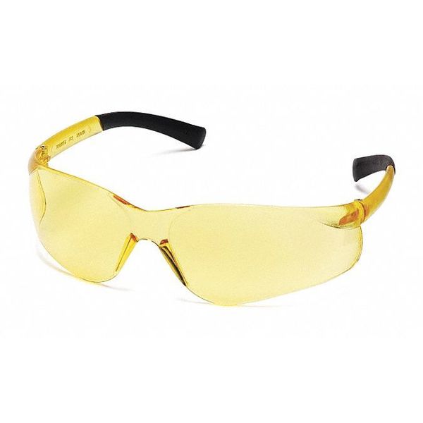 Safety Glasses, Amber Scratch-Resistant