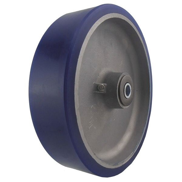 Caster Wheel, Polyurethane, 8 in., 1500 lb.