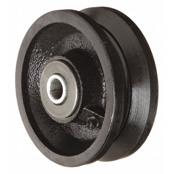 Caster Wheel, Cast Iron, 4 in. Dia, 800 lb.