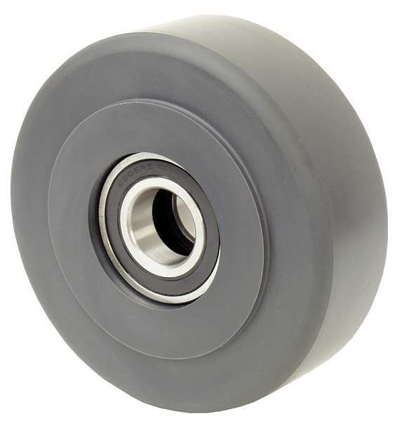 Caster Wheel, Nylon, 4 in. Dia., 2000 lb.