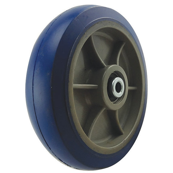 Caster Wheel, Rubber, 8 in. Dia., 700 lb.