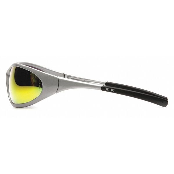 Safety Glasses, Traditional Orange Mirror Polycarbonate Lens, Scratch-Resistant