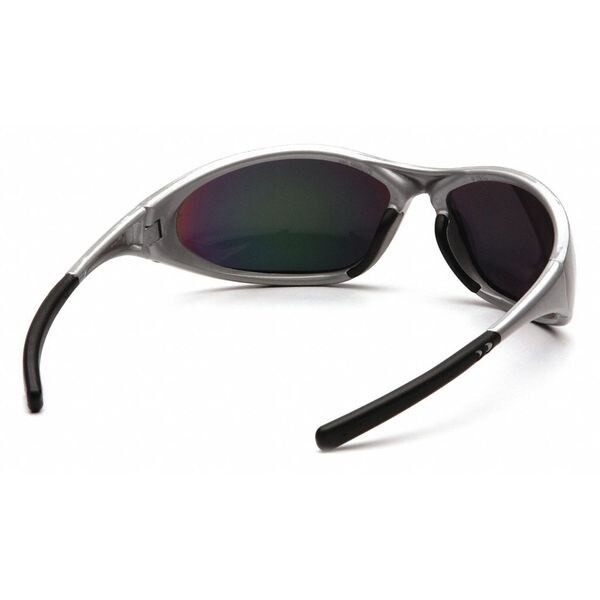 Safety Glasses, Traditional Orange Mirror Polycarbonate Lens, Scratch-Resistant