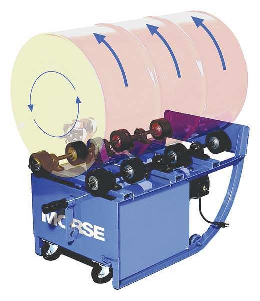 Drum Roller, Mobile, 1/2 HP, Single Phase
