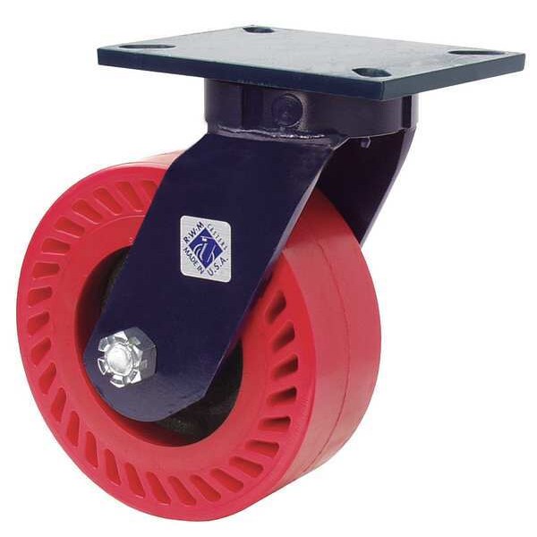 Kingpinless Swivel Plate Caster, 2500 lb.