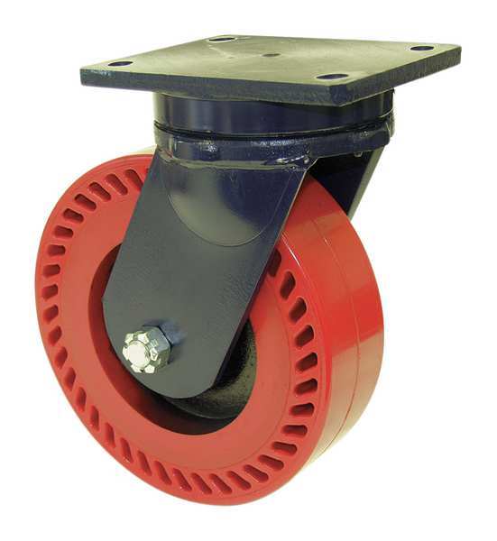Kingpinless Swivel Plate Caster, 10000 lb