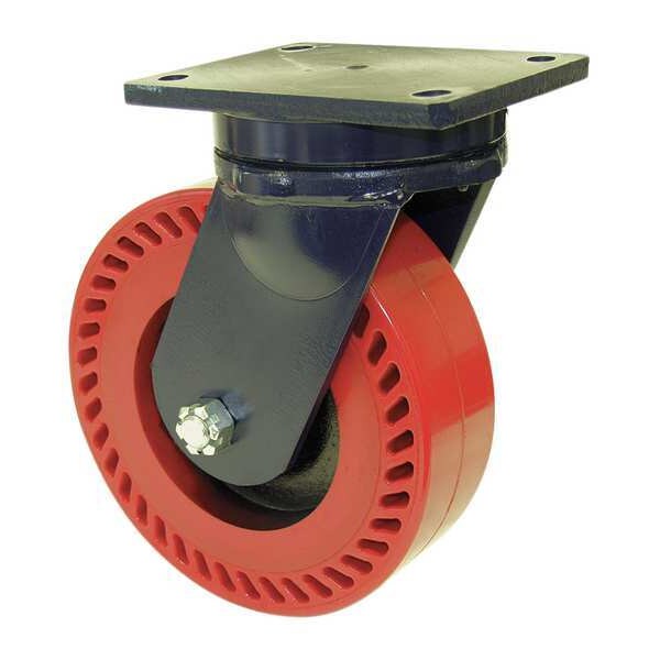 Kingpinless Swivel Plate Caster, 10000 lb