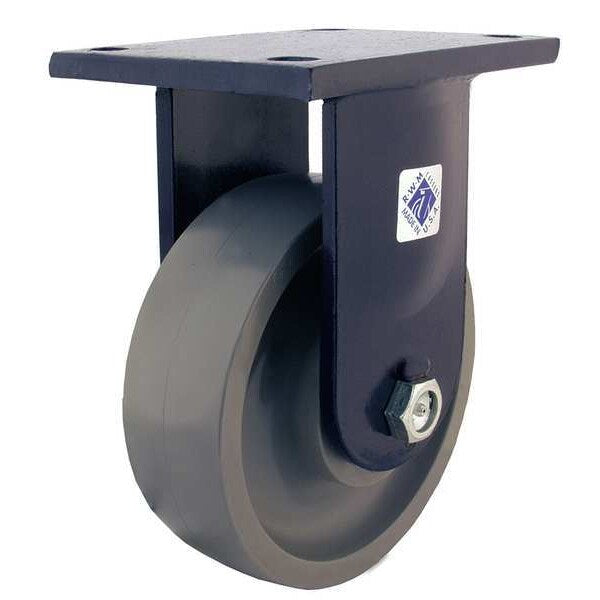 Rigid Plate Caster, Forged Steel, 20000 lb