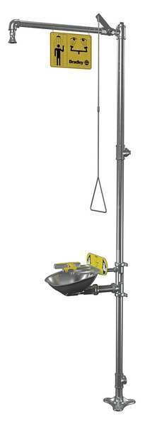 Shower with Face/Eyewash, 26-13/16inW
