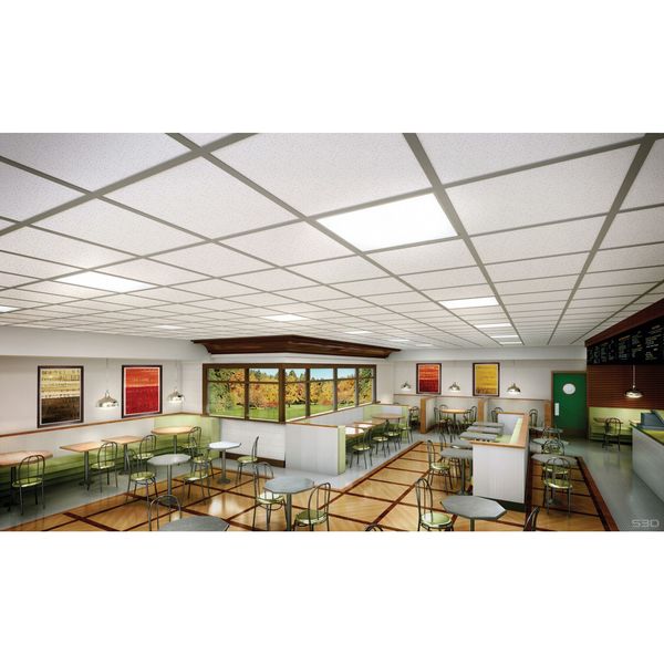 LED Recessed Troffer, 3500K, 45W, 120-277V