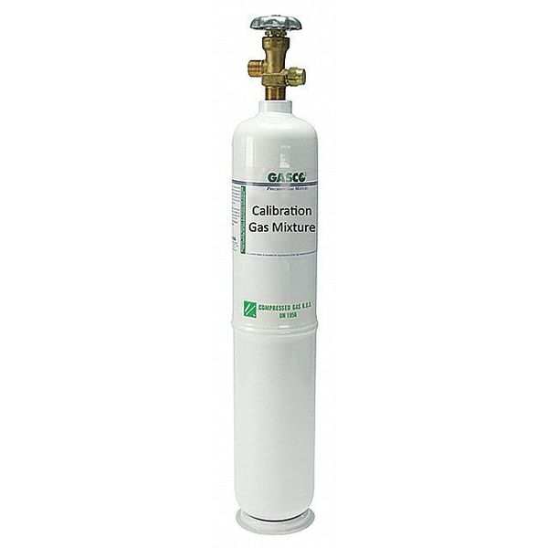 Calibration gas, Air, Methane, 552 L, CGA 590 Connection, +/-5% Accuracy, 2,200 psi Max. Pressure