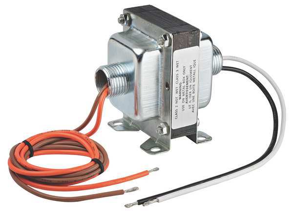 Class 2 Trnsformr, 40VA, 120VAC, 24VAC, Foot