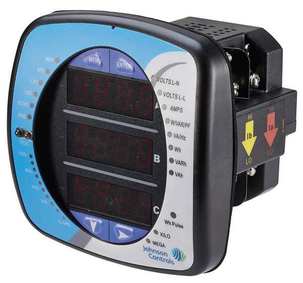 Energy Meter, LED, 90/265VAC Wye/Delta