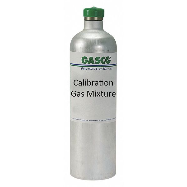 Calibration gas, Carbon Monoxide, Hydrogen Sulfide, Nitrogen, Oxygen, Propane, 34 L, +/-5% Accuracy