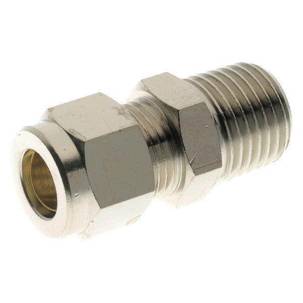 Compression Fitting Adapter, 8mmx1/8M, PK5