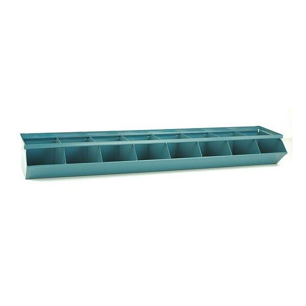 Steel Sectional Stacking Bin, 4 1/2 in D x 8 in H x 4 1/2 in W, 1 Shelves, Gray