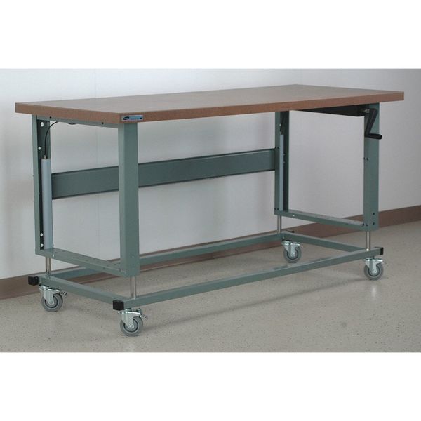 Workbench, Mobile, Hand, Crank, Lift, Adj.