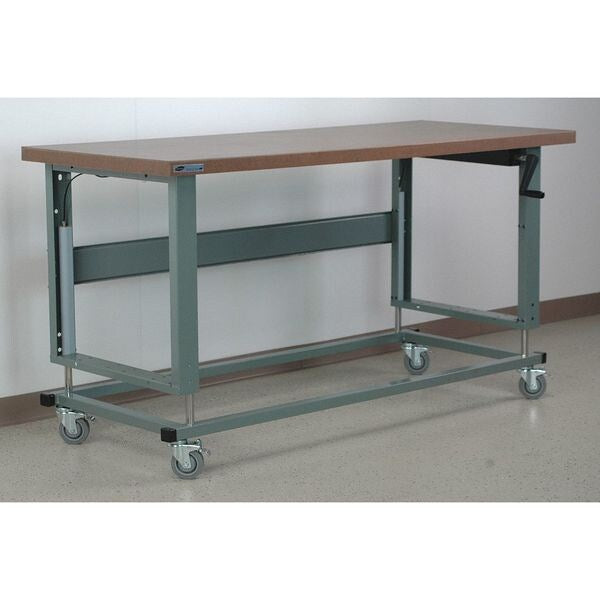 Workbench, Mobile, Hand, Crank, Lift, Adj.