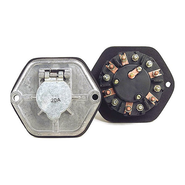 Socket, No Circuit/Breakers, 7-Pole