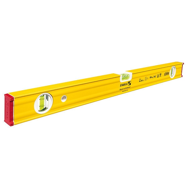 Box Level, Aluminum, 24 in L, 3 Vials