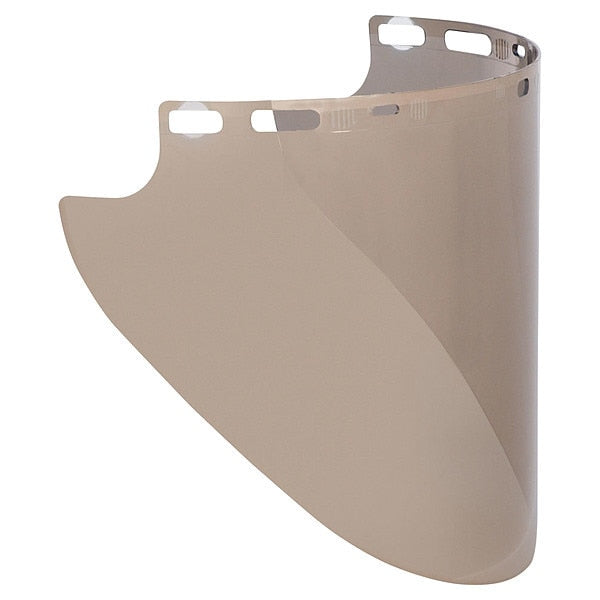 Face Shield Visor, PC, Brown, 0.08