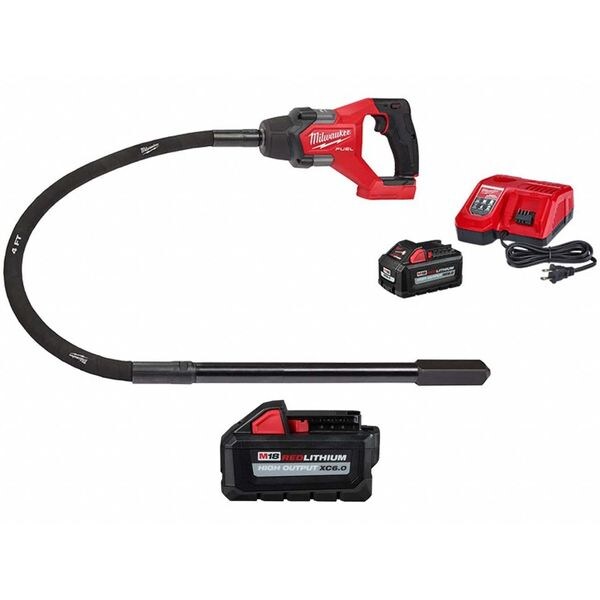 Vibrator Kit and Battery, 18V, 4 ft Shaft