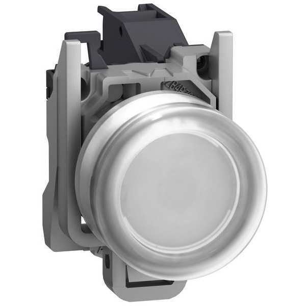 PushButton with Boot, 22 mm, 1 NO, White