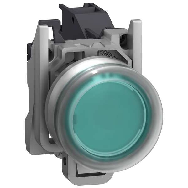 PushButton with Boot, 22 mm, 1 NO, Green