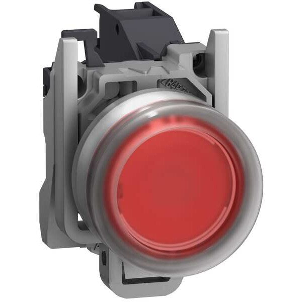 PushButton with Boot, 22 mm, 1 NO, Red