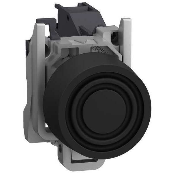 Push button with integrated boot, 22 mm, 1 NO, Black