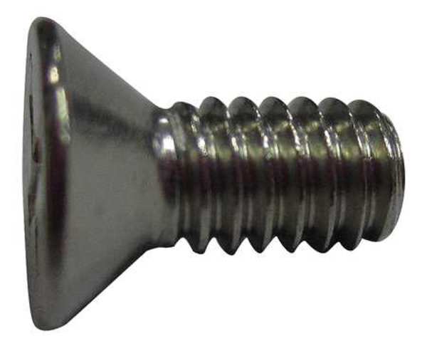 #4-40 x 1/4 in Phillips Flat Machine Screw, Plain 18-8 Stainless Steel, 100 PK
