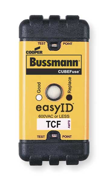 Fuse, Time Delay, 45A, TCF Series, 600V AC, 300V DC, 2-1/8