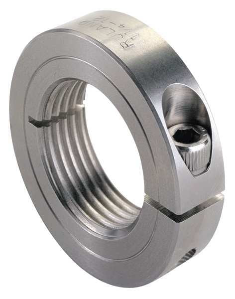 Shaft Collar, Threaded, 1Pc, 7/8-14 In, SS