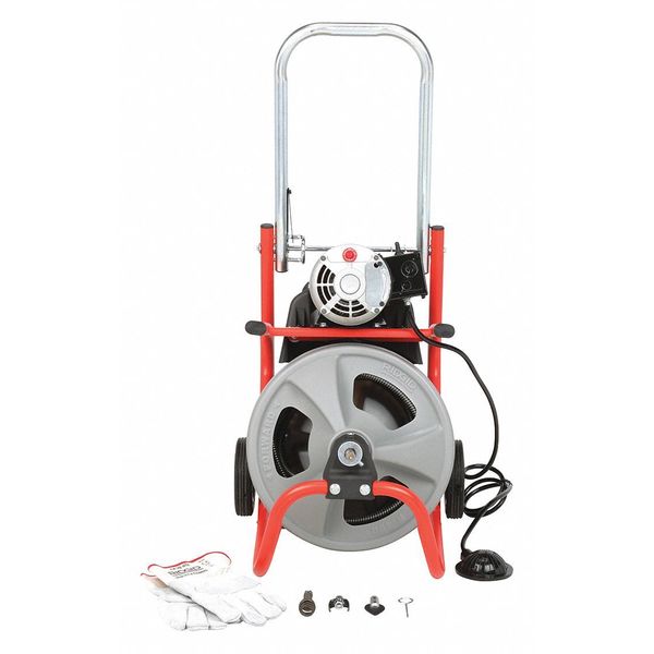75 ft Corded Drain Cleaning Machine, 115V AC