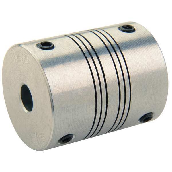 Coupling, 4 Beam, Bore 3/16 x 5/32 In