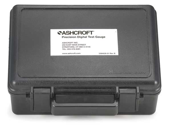 Hard Carrying Case, 7 In. H, 4 In D, Black