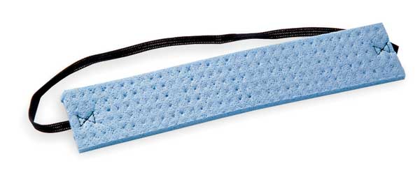 Sweatband, Blue, Cooling Head Band, Cellulose, Evaporative-Cooling, Universal Size, 100 Per Pack