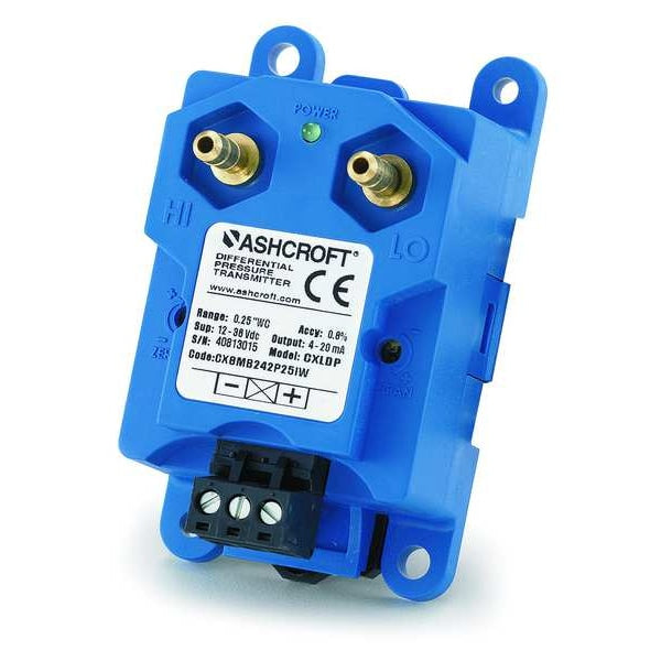 Pressure Transducer, -1 to 0 to 1 In WC